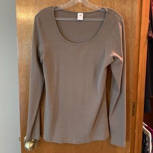 Peruvian Connection long sleeve grey top